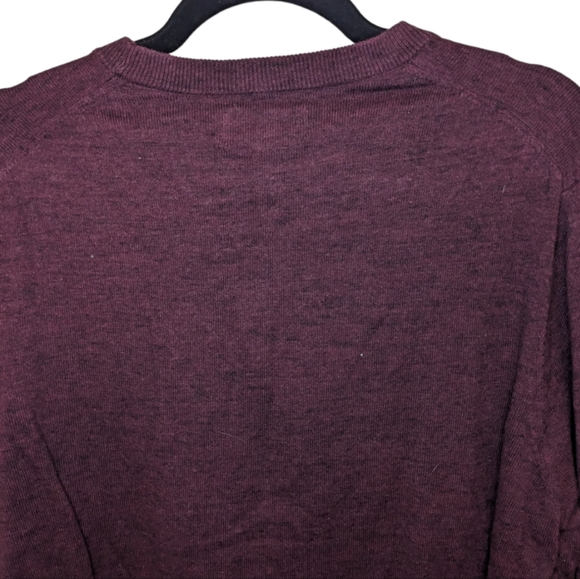 1901 Men’s 100% Cotton Burgundy Sweater L 🍂 - Picture 5 of 7